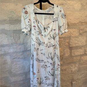 Petal & Pup- White Floral Dress